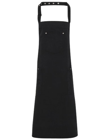 P-PR132-Cotton Chino Bib Apron
